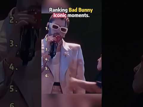 Ranking Bad Bunny Iconic Moments Part2 Trending Ranking Bestmoments Popculture Funniest BadB