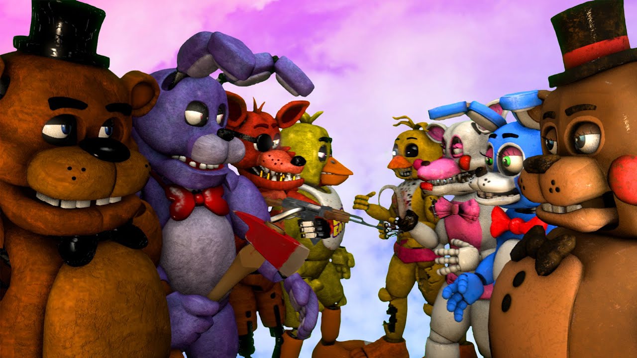 [SFM FNaF] Toys vs FNAF Originals YouTube