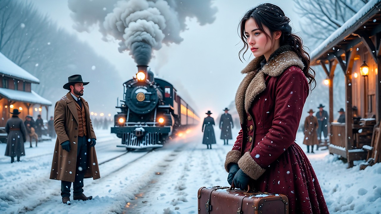 Её поезд застрял из-за метели… и этот взгляд, будто ждавший её всегда