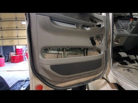 Freightliner Columbia Door Panel Replacement - YouTube