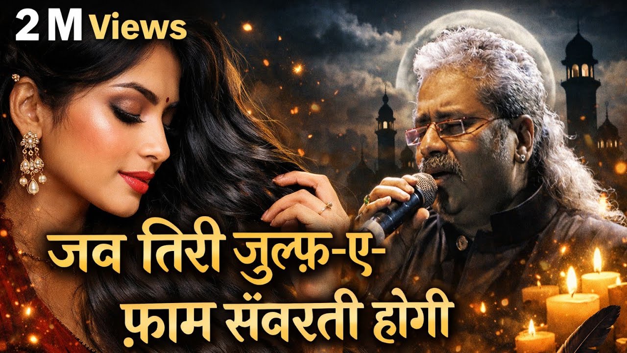 जब तिरी ज़ुल्फ़-ए-सियह-फ़ाम सँवरती होगी | Jab teri zulf e siyahfam sawarti hogi | New Ghazal