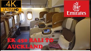 Emirates Business Class EK450 Bali Denpasar to Auckland - Boeing 777-300