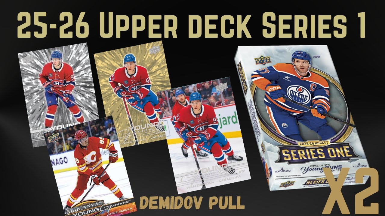 🔥🏒2025-26 Upper Deck SERIES 1 HOCKEY Hobby Box Break x 2 - NEW YOUNG GUNS !!! 🔥🏒