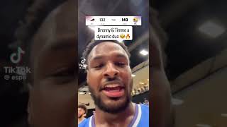 Bronny &amp; Timme adynamic duo #nba