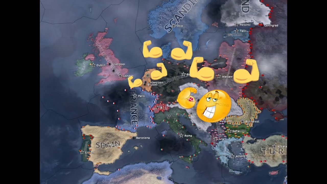 Germany Vs. Neighbors!!! Hoi 4 Timelapse - YouTube