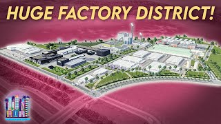 Building Nearly EVERY Factory in Cities Skylines | Verde Beach 115