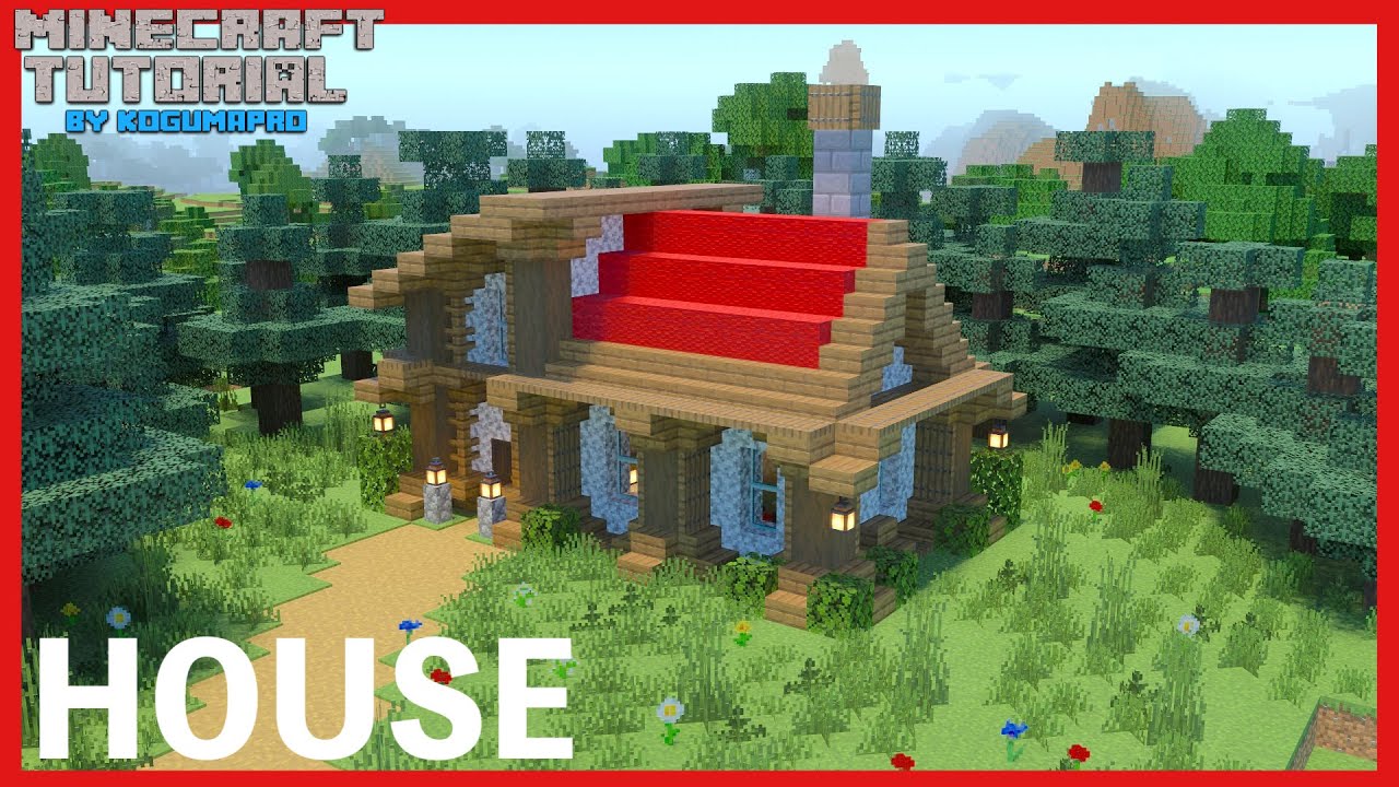 マインクラフト オシャレな洋風の家の作り方 マイクラ建築講座 Minecraft Summary マイクラ動画