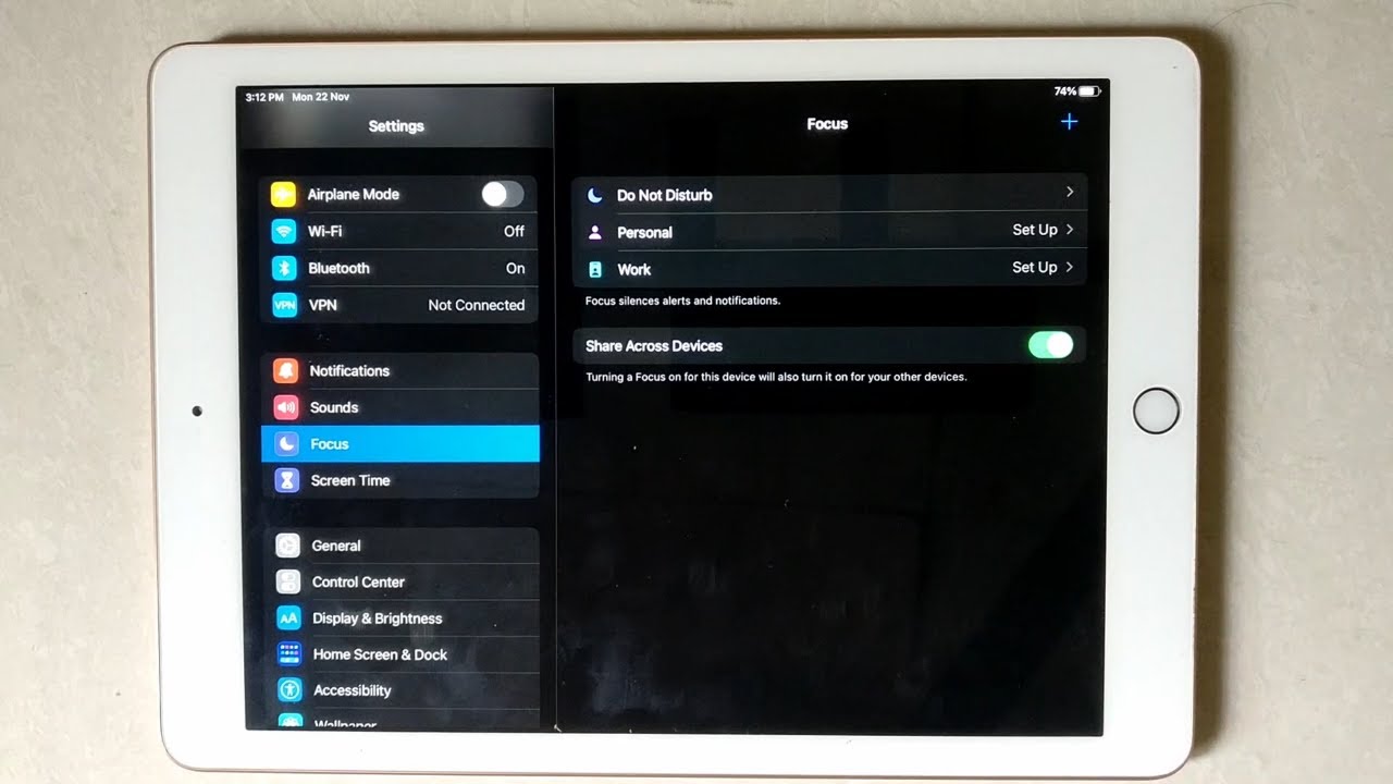 How To Turn On Focus Share Across The Device On IPad YouTube How To Turn On Focus Share Across The Device On IPad YouTube