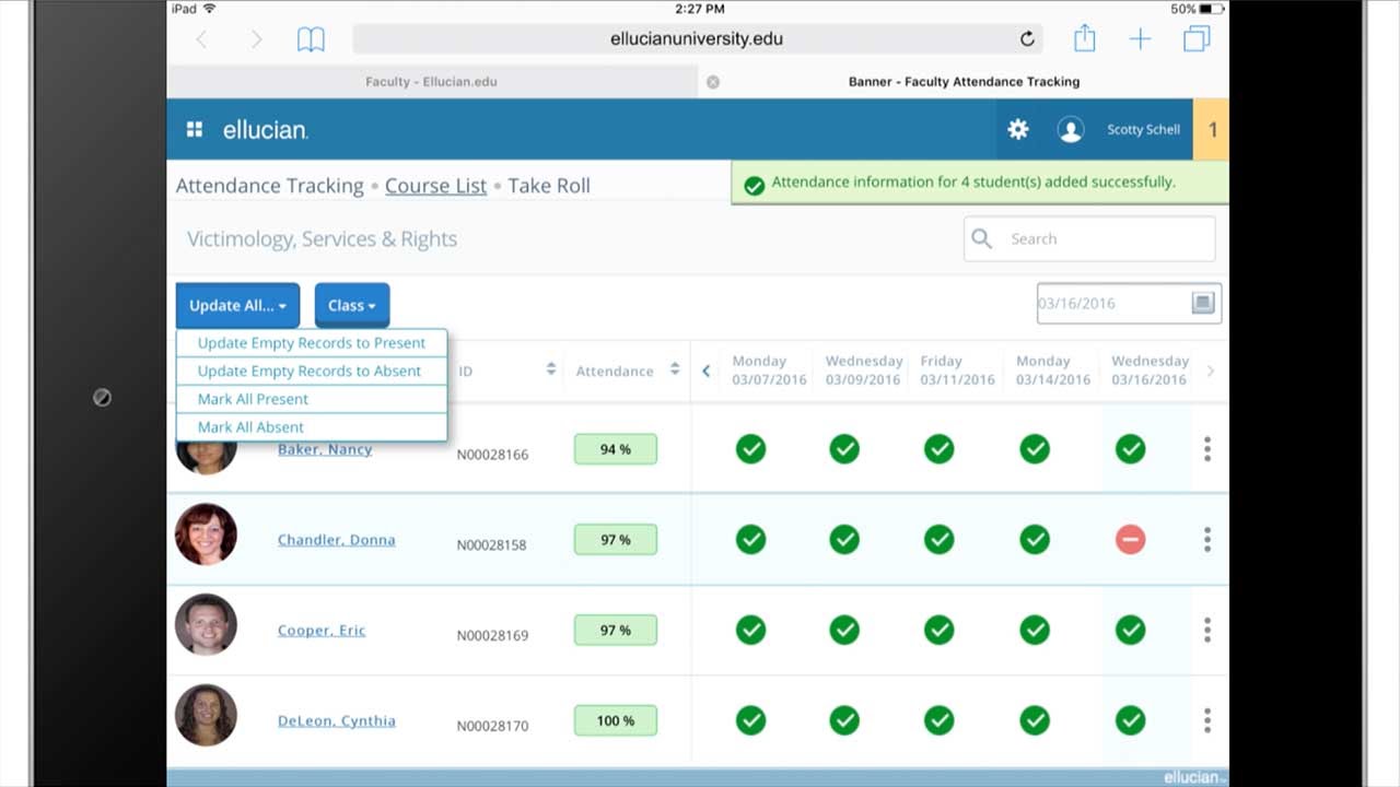 attendance tracking