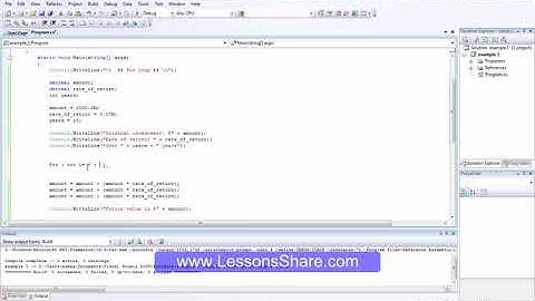 تعلم لغة سي شارب - for loop