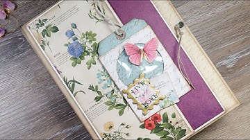Quick Flip Through of the Upcoming Video Series "Botanical Journal Scrapbook Album"