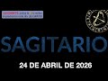 Horóscopo Diario - Sagitario - 24 de Abril de 2026.