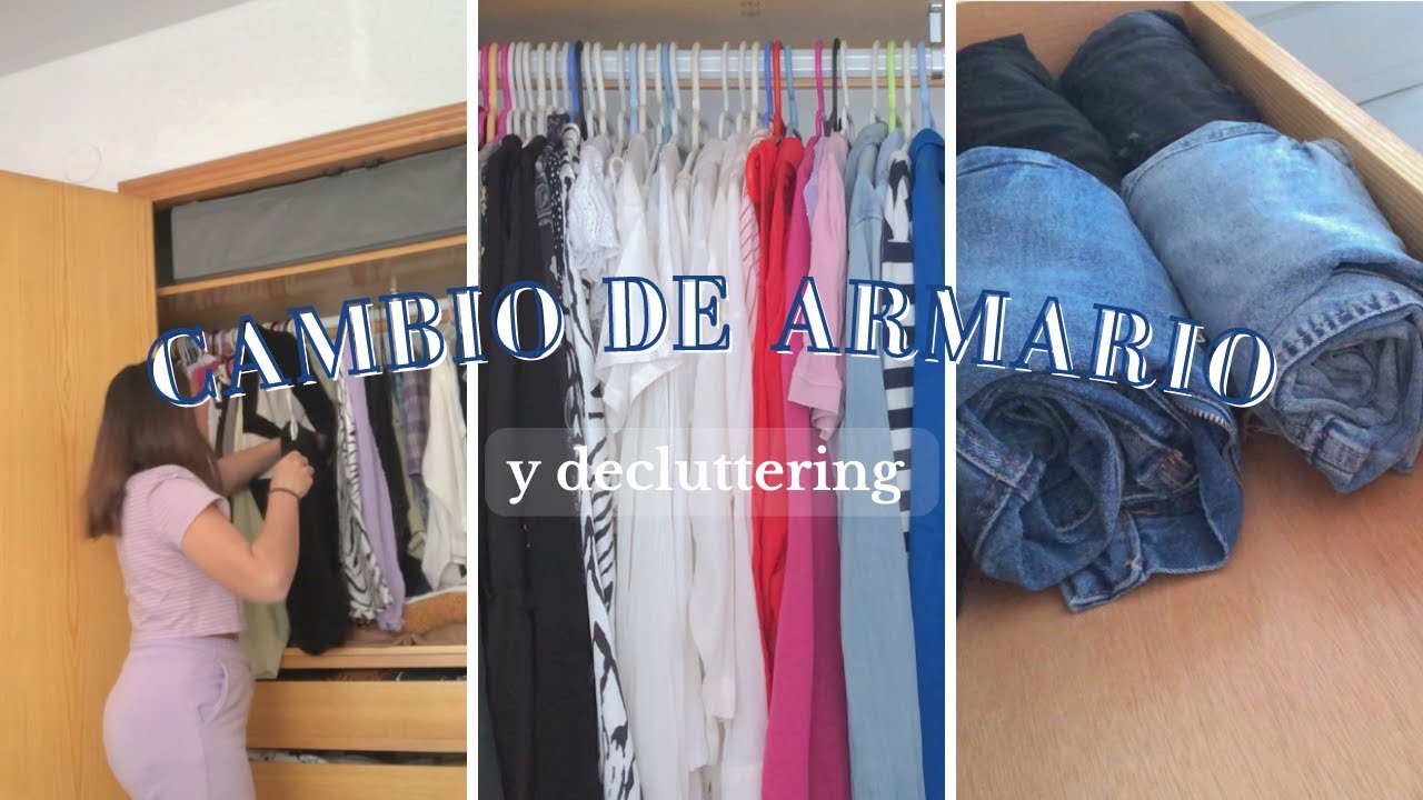 LIMPIEZA de mi ARMARIO |  Marie Kondo? | decluttering + cambio de armario