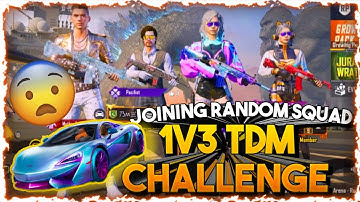 Joining Random Squad 1v3 TDM Challenge 👿| If they Won They Will Get McLaren 😍 |  DW Hamza Gaming