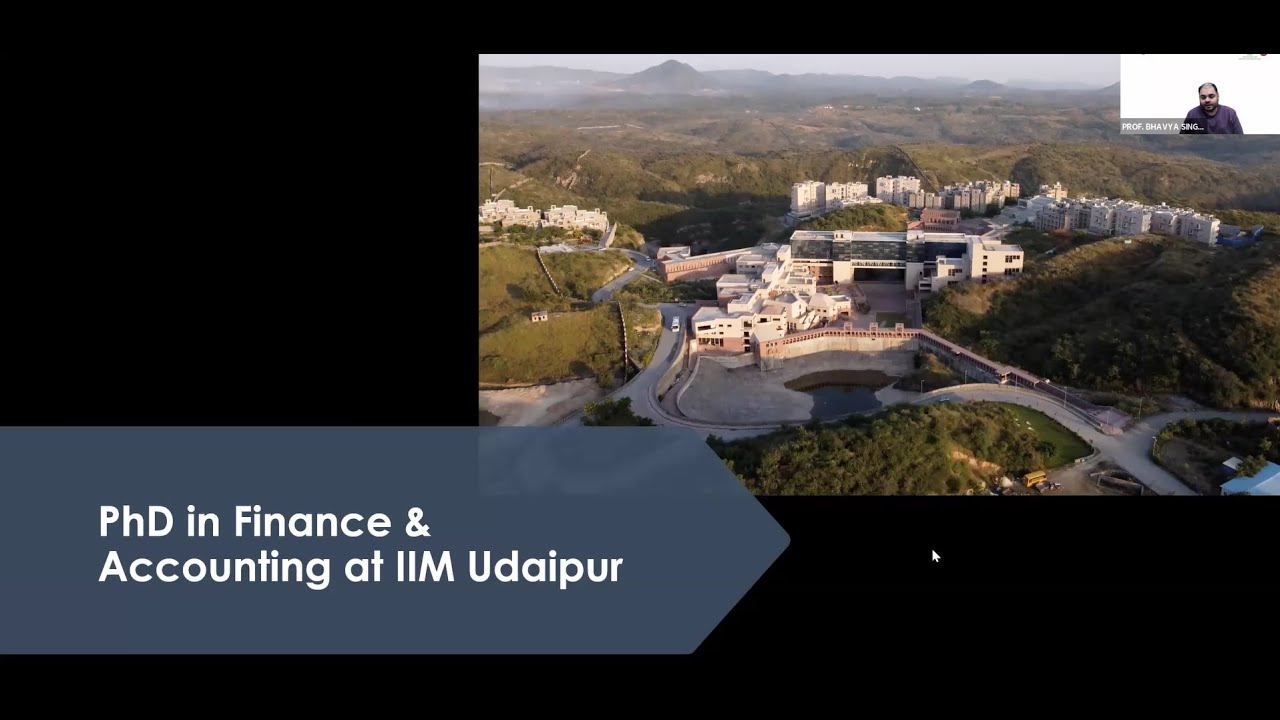 PhD in Finance & Accounting Webinar | IIM Udaipur