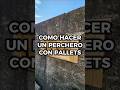 COMO HACER PERCHERO CON PALLET #pallet #tools #tips #wood #madera #diy #recicled #music #comedy #new