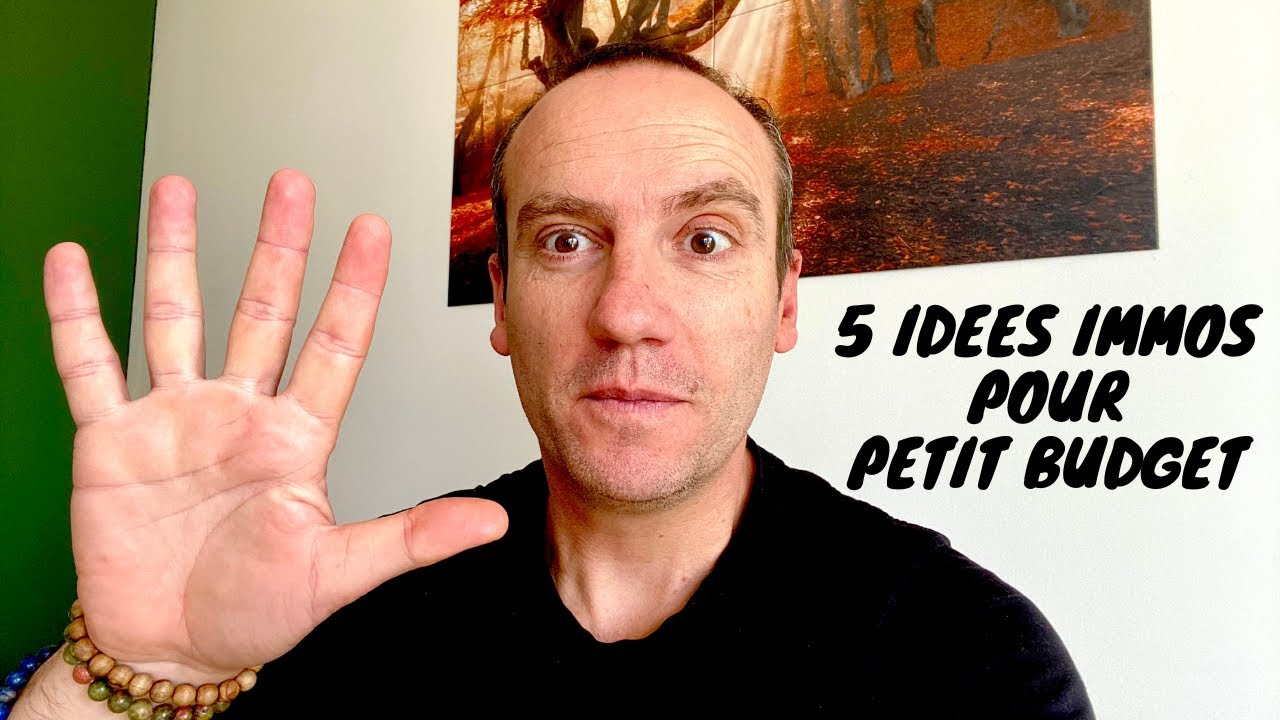 5 IDEES D'INVESTISSEMENT EN IMMOBILIER AVEC UN PETIT BUDGET