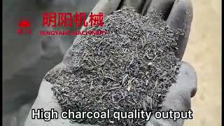BBQ Charcoal  ball briquettes made from rice husk hull