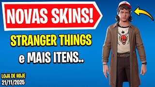 Novas Skins De Stranger Things Nova Loja De Hoje Fortnite 21 De Novembro 2025 Loja De Itens