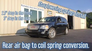 Installing Ebay Lowering Springs on a 08' Envoy Denali