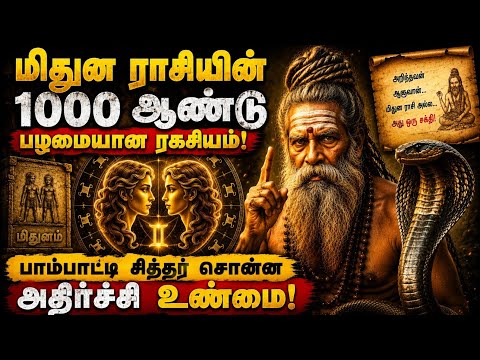 மிதுன ராசியின் 1000 ஆண்டு பழமையான ரகசியம்! | பாம்பாட்டி சித்தர் சொன்ன அதிர்ச்சி உண்மை | Mithuna Rasi