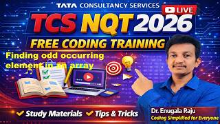 🔴Upcoming Live: TCS NQT 2026 🔥Complete Coding Training | FREE | Previous Year Problems Solved