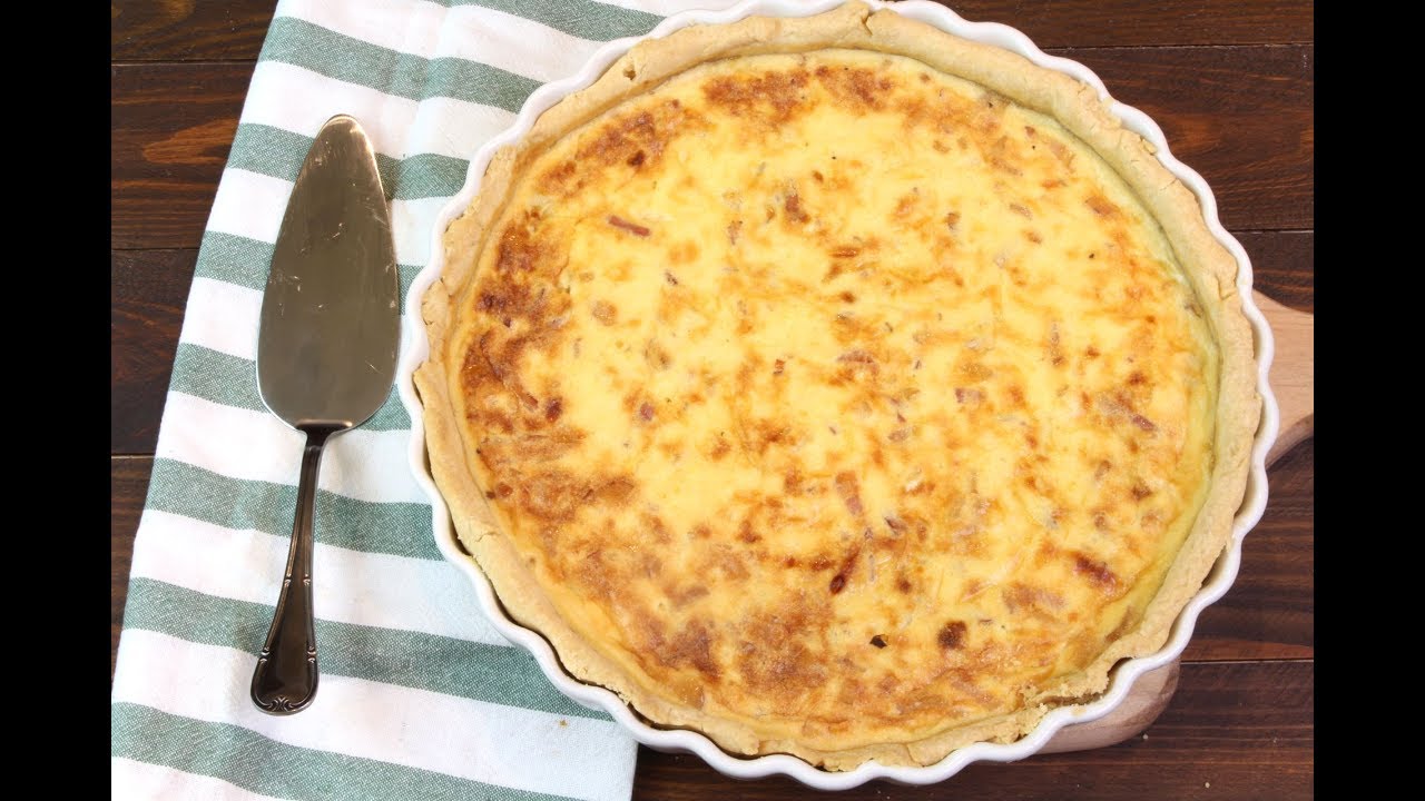 Quiche de cebolla y beicon (Quiche Lorraine) | Receta fácil