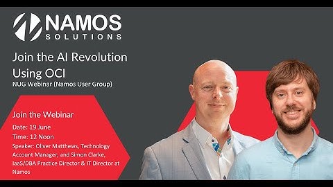 NUG Webinar - Join the AI Revolution Using OCI