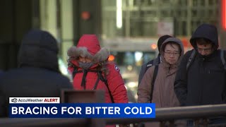 Bitter cold, below-zero wind chills across Chicago area early Thursday