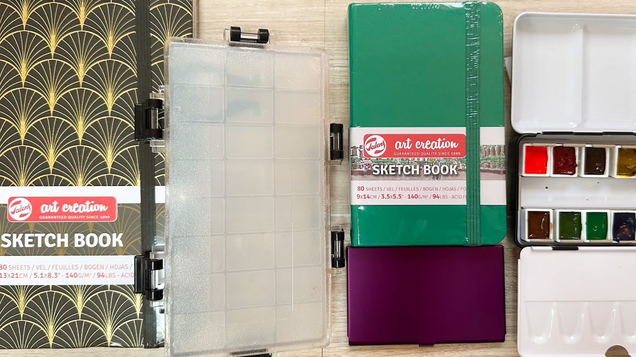 Art haul! Mixed media unboxing, purple Art Toolkit, sketchbooks, M. graham watercolor, wet gouache