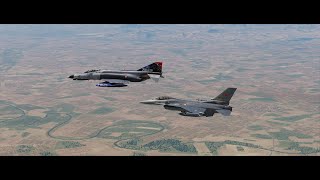 DCS F-16C Viper & F-4E Phantom II | Formation Flight | VR Gameplay
