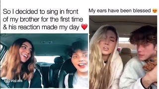Sister Sings Infront of Brother Compilation #1