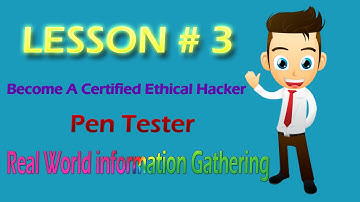 03 Ethical Hacking Real World information Gathering - How To How