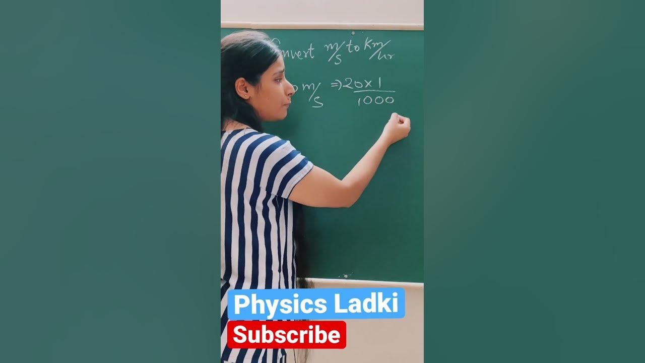 how-to-convert-m-s-to-km-h-physicsshorts-shorts-physicsformula