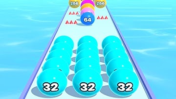 Soft Ball Run Merge 2048 ! All Levels Gameplay (327-332) android, ios