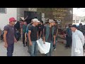 تشييع الشهيدين عثمان السوس والطفل تامر صبح في مدينة غزة