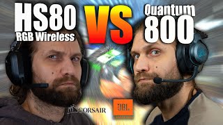 Corsair HS80 VS JBL Quantum 800 | Mic Test and Review