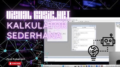 Cara Membuat Kalkulator Sederhana l Di Visual Basic.Net Tutorial Terlengkap