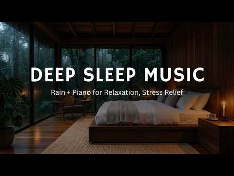 Calm Rainfall and Piano Melodies for Better Sleep, Meditation and Stress Relief