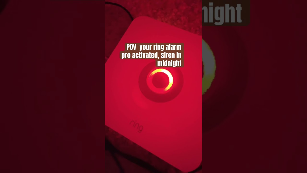 Pov your ring alarm system goes off at 3 AM