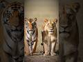 Female Tiger vs Female Lion: Who Wins This Epic Big Cat Battle? #bigcats #wildlife #shorts #animals