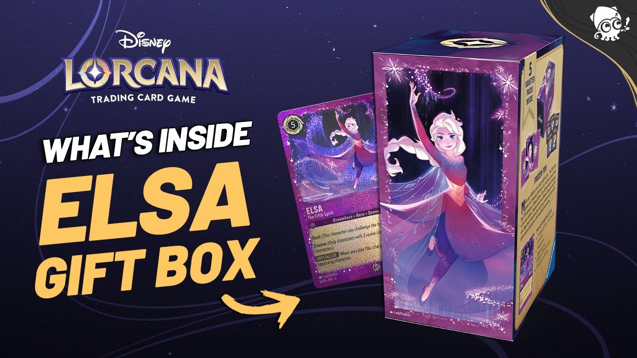 ELSA GIFT BOX UNBOXING | Disney Lorcana Gift Set Opening!