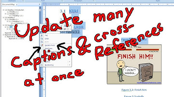 Update Many Captions and Cross References at Once in Microsoft Word
