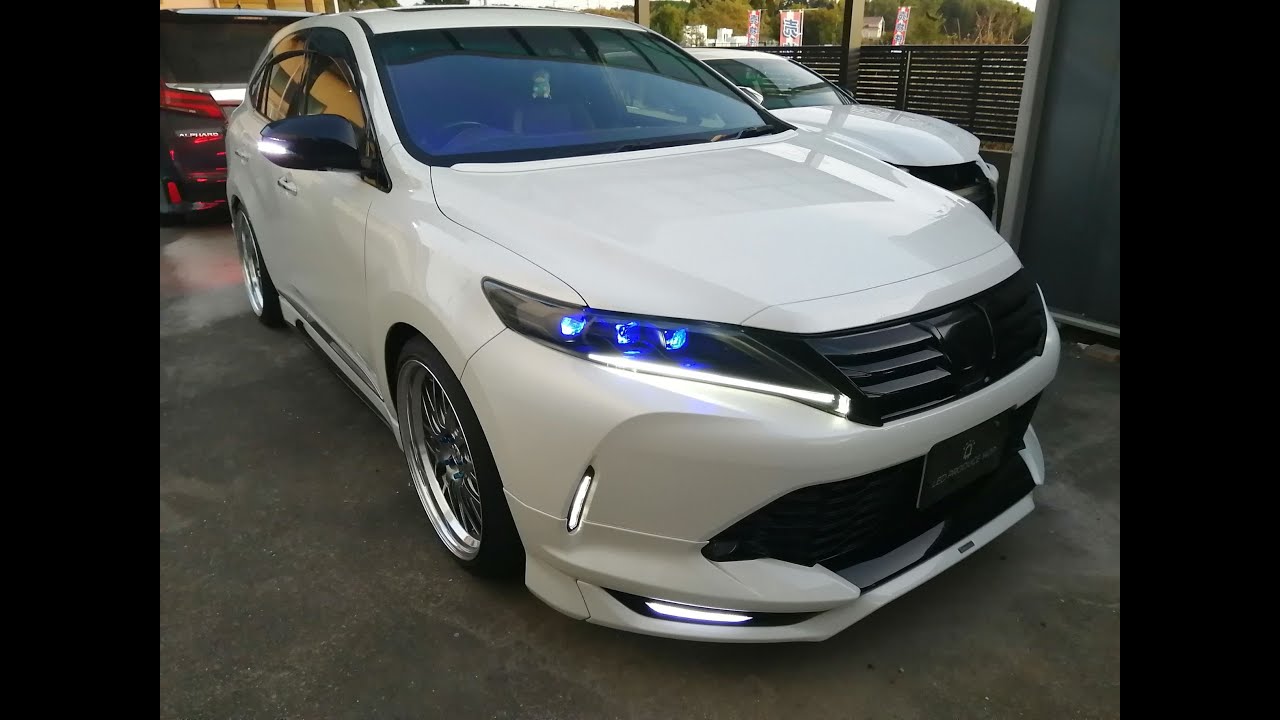60ハリアー後期ヘッドライトカスタム！インナーブラック塗装