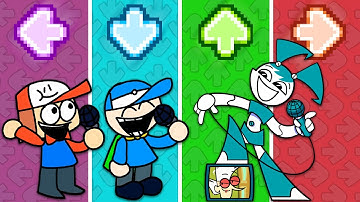 FNF Character Test | Gameplay VS Playground: Falling Flakes | VS Flaky Remake (Jenny, John, Vini)