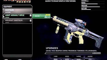 Tribes Ascend: Interactive Menu: Classes: PathFinder: Secondary Weapon: Light Assault Rifle