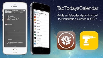 TapTodaysCalendar: Adds a Calendar App Shortcut to Notification Center in iOS 7