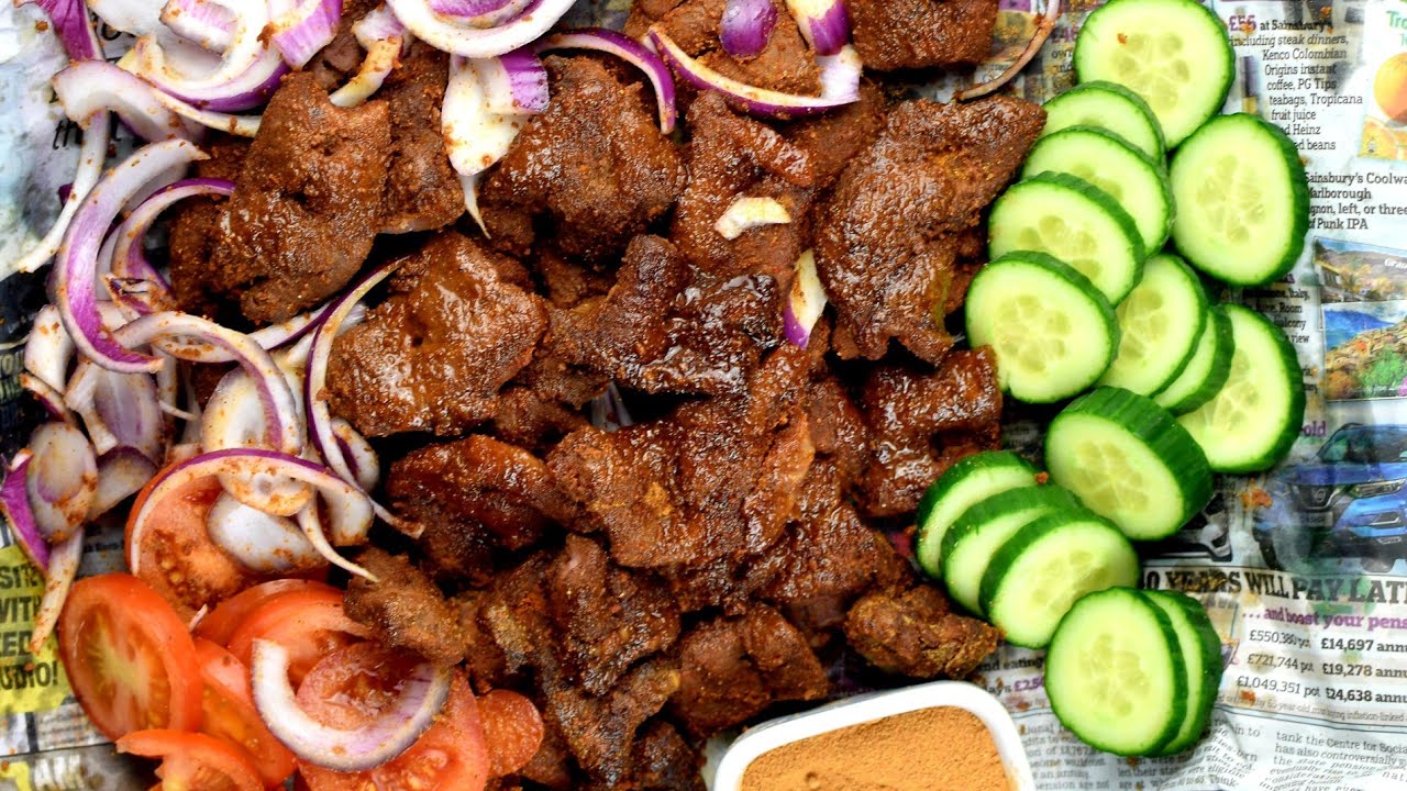How To Make Nigerian Beef Suya and Easy Suya Spice Recipe - YouTube