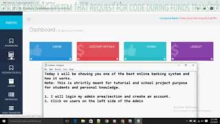 How to create an online banking system that sends codes with sms and email alerts/notifications