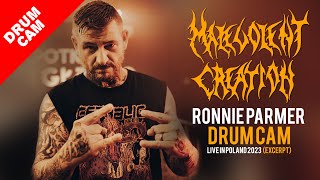 MALEVOLENT CREATION - Ronnie Parmer drumcam - Live in Poland 2023 (excerpt) - four tracks